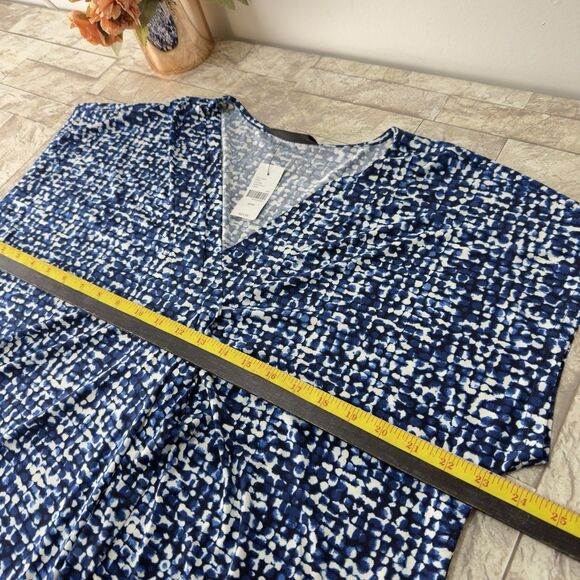 NWT Lane Bryant Women Sleeveless Midi Dress BLACK BLUE Sz Plus 18 20 - Picture 14 of 16